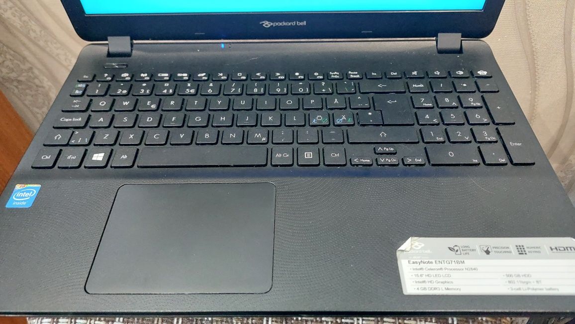 Packard bell ms2397 ноутбук