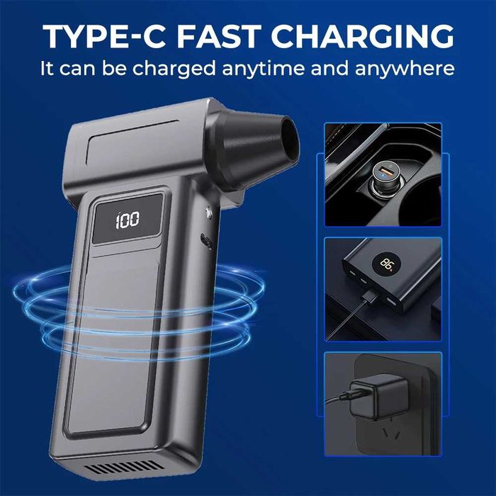 турбовентилятор, турбо фен, воздуходувка