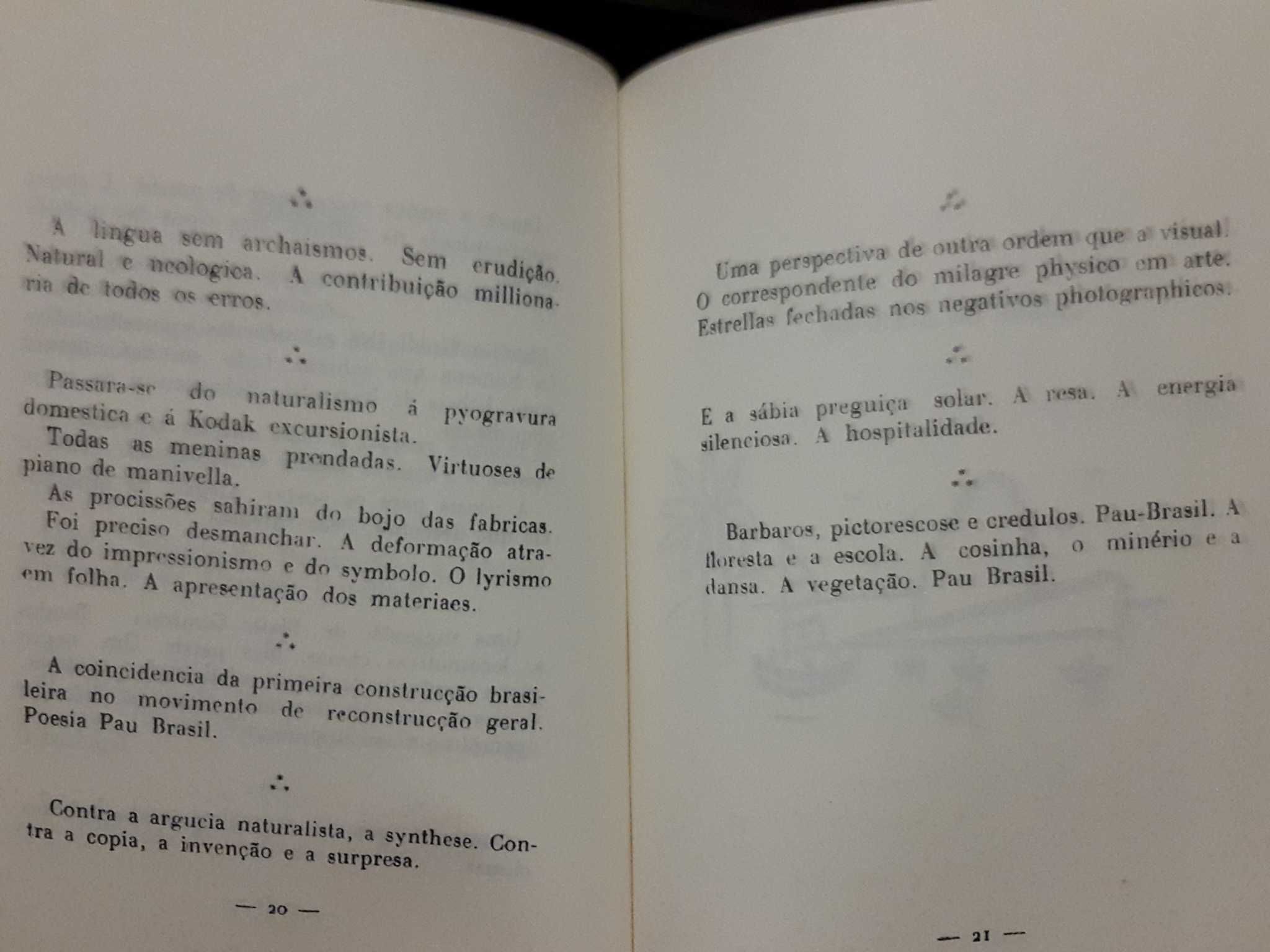 Oswald de Andrade - Pau Brasil (1.ª edição facsimilada)