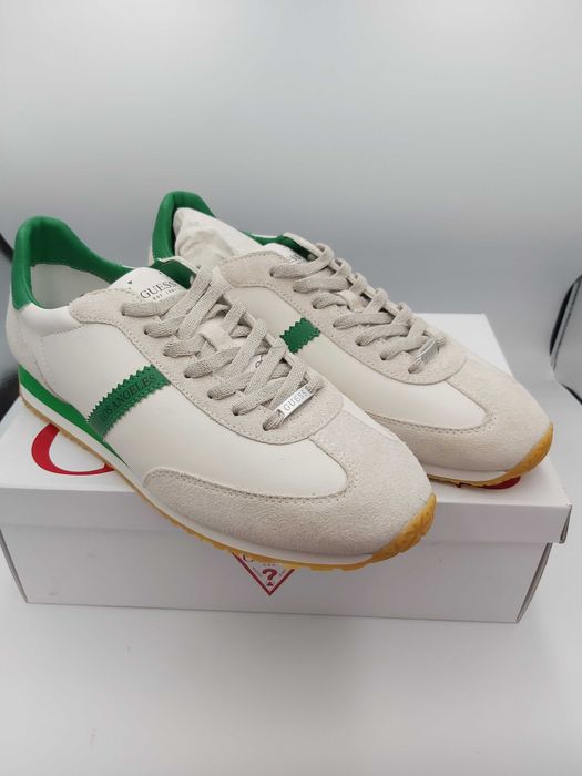 NOWE sneakersy GUESS beż zielone trampki rozmiar 46 sportowe