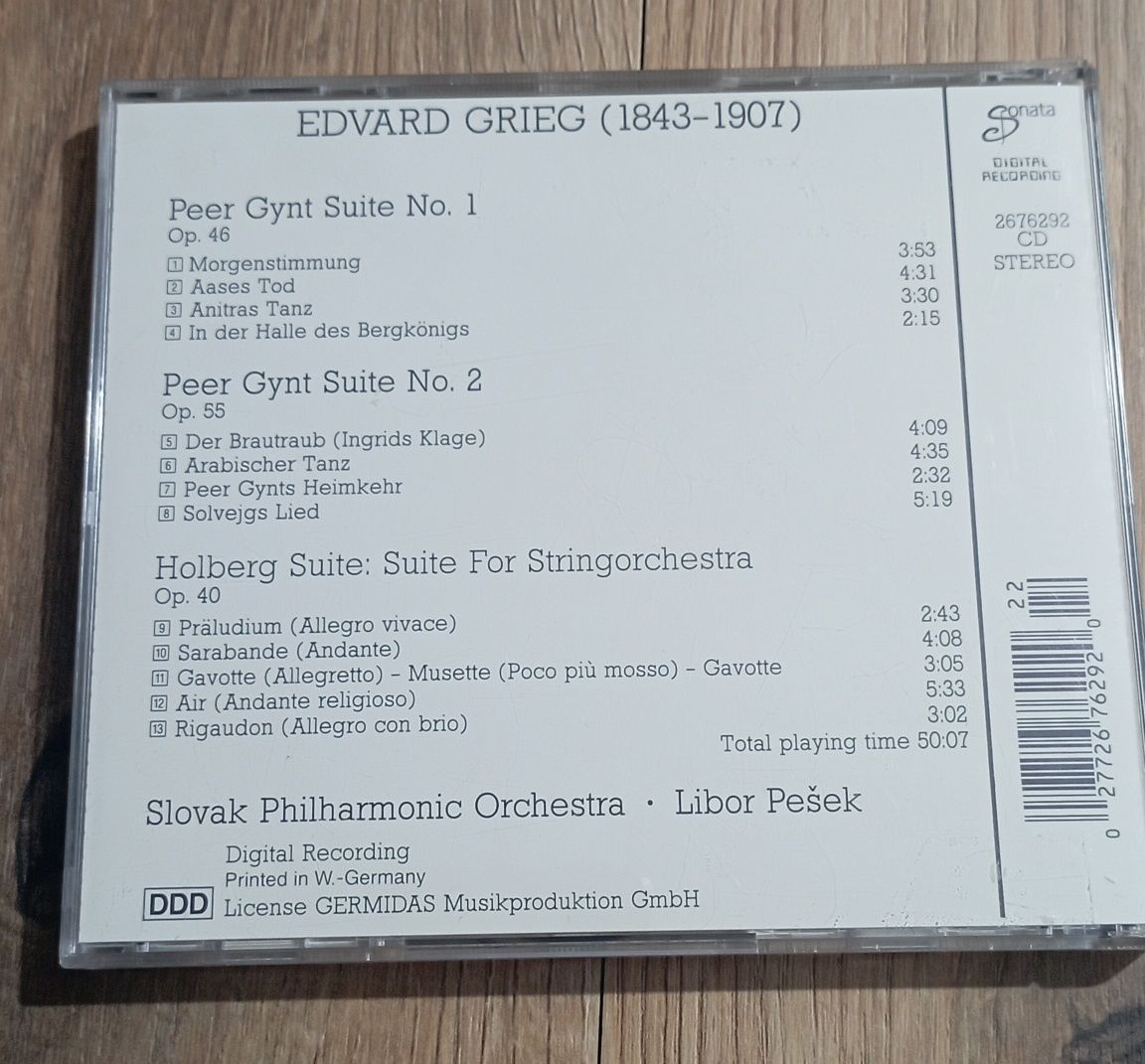 Edvard Grieg - płyta CD, muzyka klasyczna