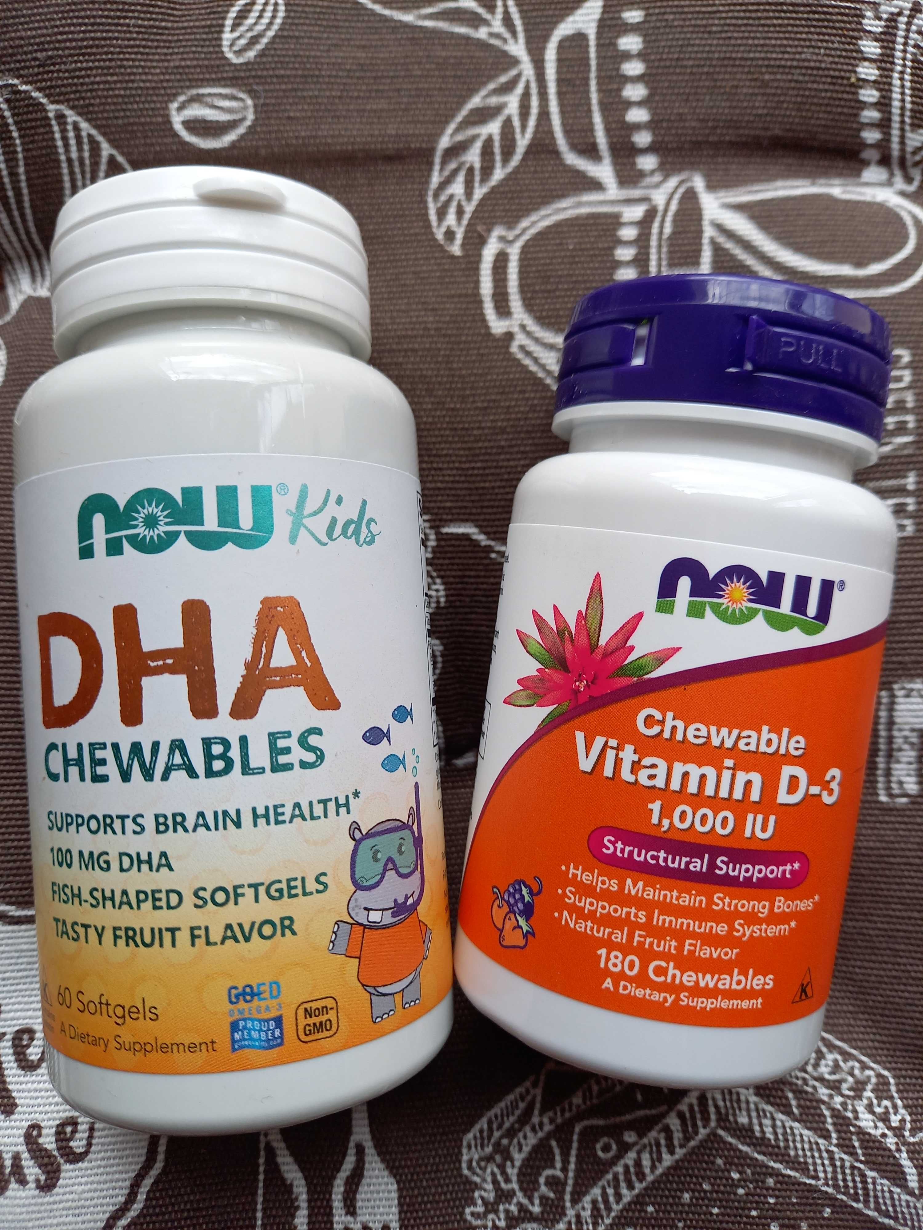 Детские дитячі вітаміни пробіотик омега кальцій DHA Д D3 Now Foods