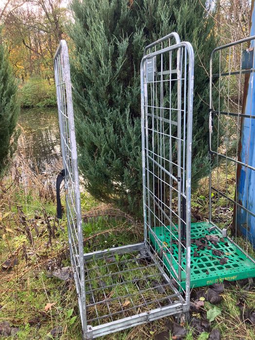 Rollkontener wózek siatkowy dwuścianowy magazynowy