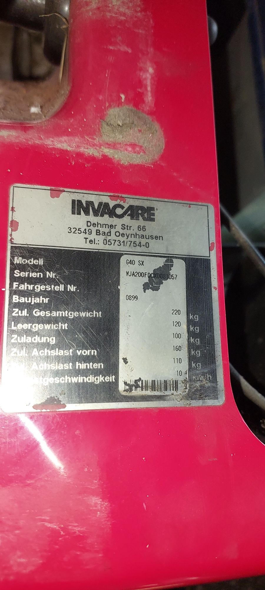 Інвалідний візок електричний Invacare G40.