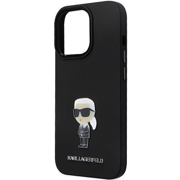 Etui na iPhone 13 Pro Max Karl Lagerfeld Silicone Ikonik Metal Pin