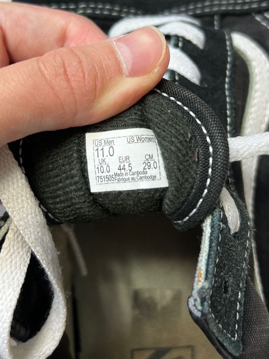 Spodnie Vans skate black white