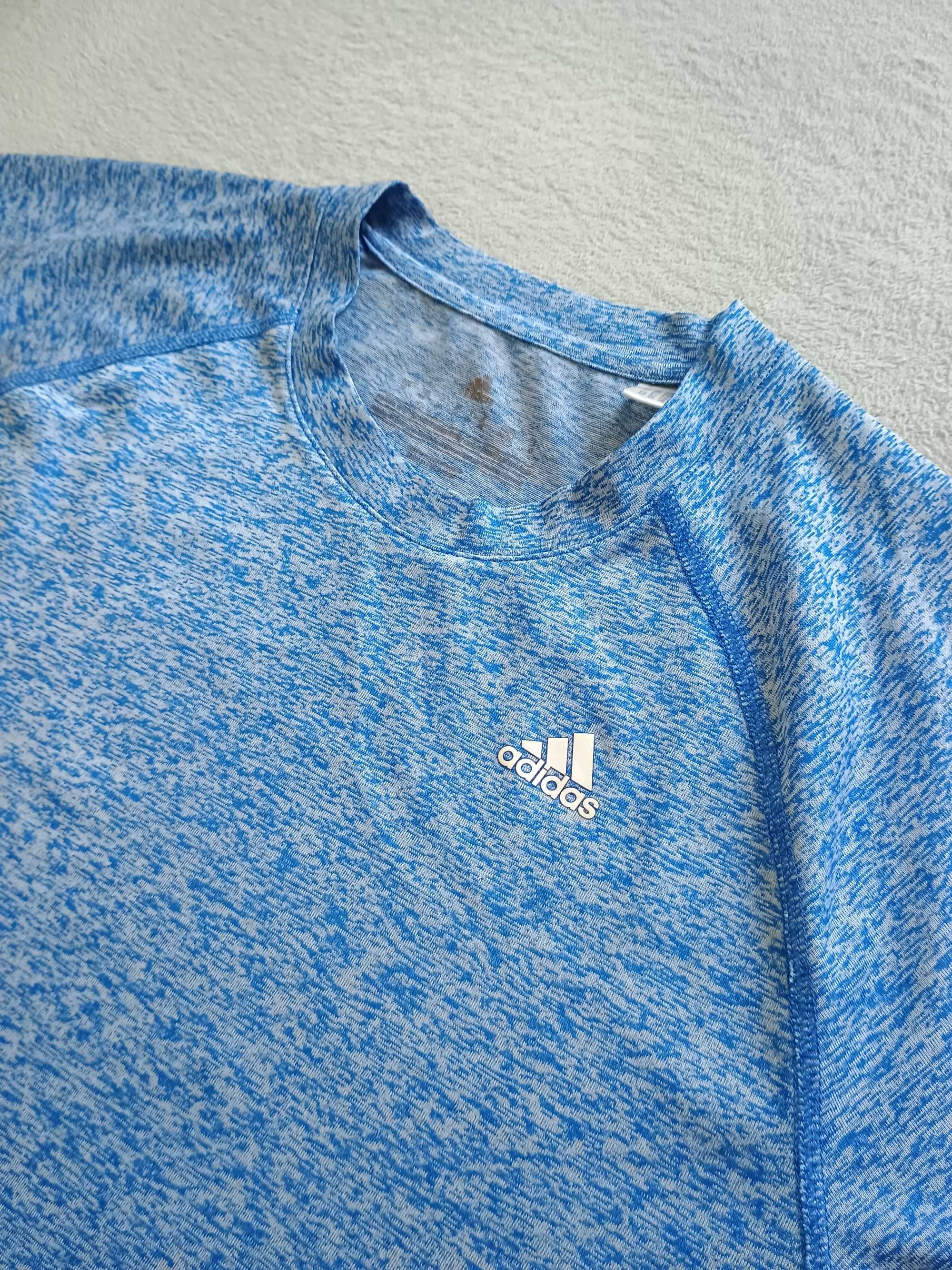 Męski t-shirt/koszulka treningowa/do ćwiczeń Adidas rozm. M niebieski