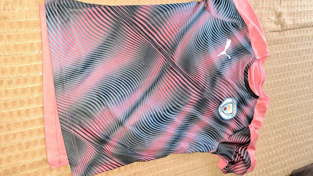 Sportowa koszulka marki Puma, z logo Menchester City r. 164