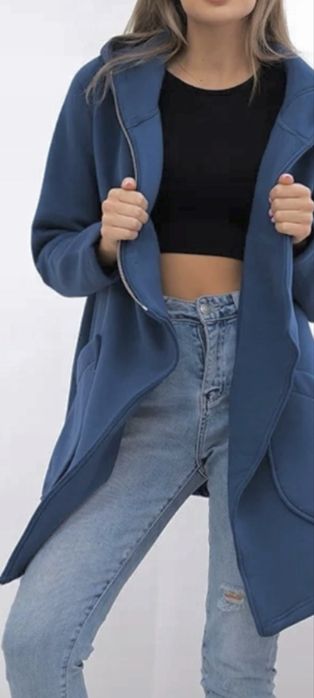 Kurtka_Bluza z podszewką_oversize_narzutka_asymetryczny suwak_jesień