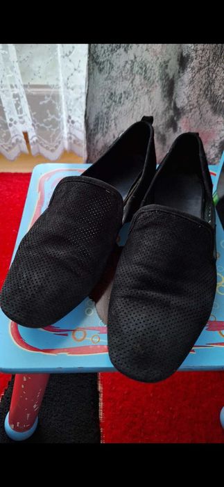 Buty 38 wkładka 26cm Gino Rossi mokasyny zamsz