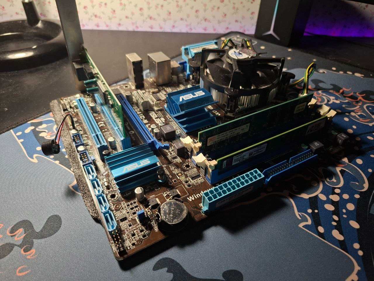 Комплект на Asus P5G41C-M LX + Intel Pentium E6600 +  4gbDDR3