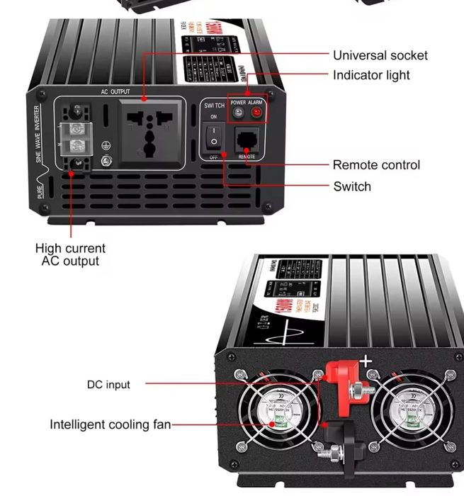 Inversor de 48v - 220v / 3000w/6000w  DC/AC onda pura