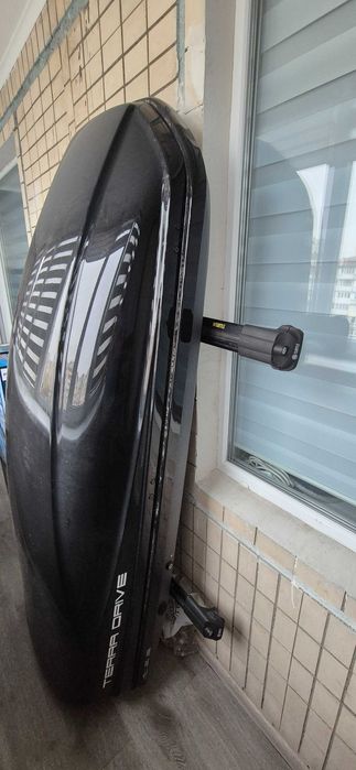 Автобокс, автомобільний багажник Terra Drive 480 з поперечинами Turtle