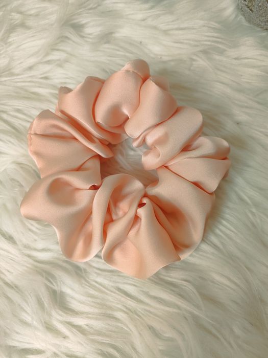 Scrunchie do włosów rozm L Jedwab