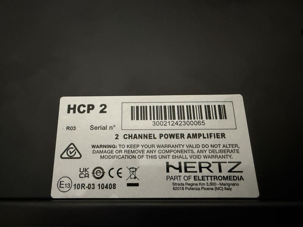 Wzmacniacz Hertz HCP 2 200Watt