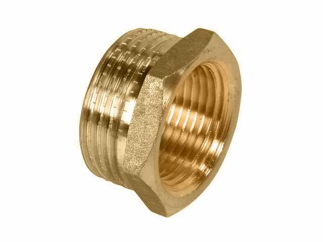 Redukcja Mosiądz 1/2" x 3/4" Złączka Gruby Mosiądz Mocny
