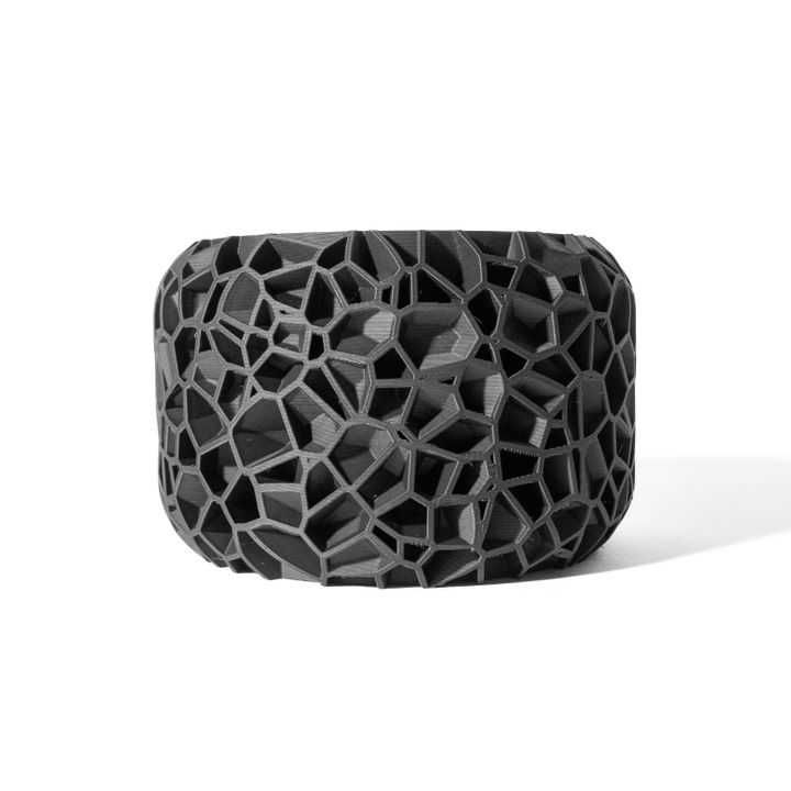 Vaso de Planta Design Fracturado 3D - Estilo Moderno Único