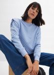 B.P.C modna bluza damska pikowana niebieska r.56/58