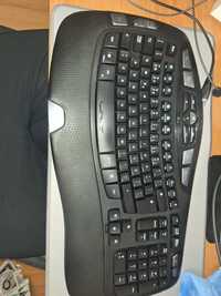 Logitech Cordless Desktop Wave Ergonomic + Mouse