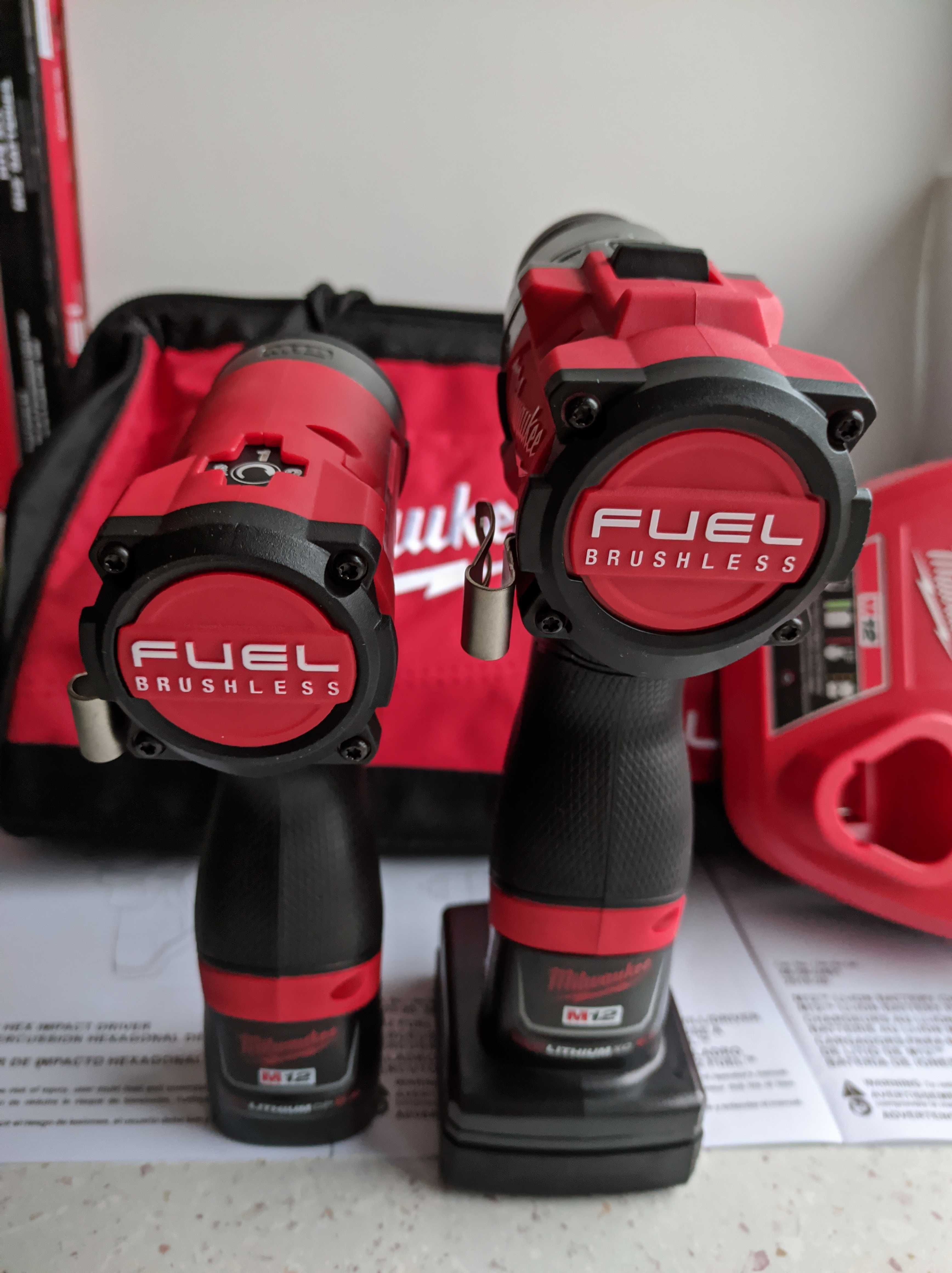 Набор бесщеточных шуруповертов Milwaukee M12 Fuel 3497-22 (3404+3453)