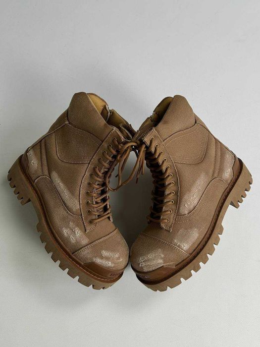 BALENCIAGA Strike boots ботинки коричневые черевики коричневі archive