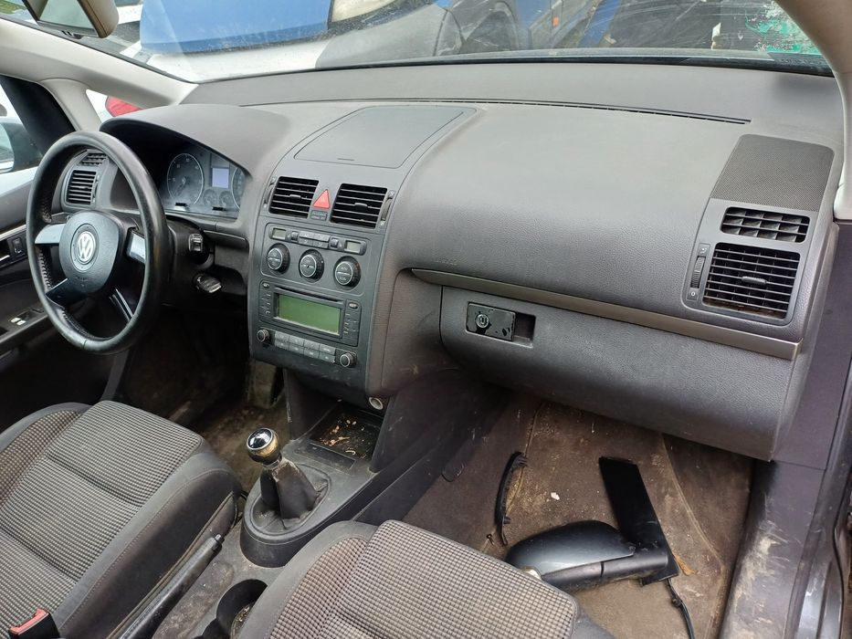 Vw Volkswagen Touran konsola Pulpit Kokpit Deska Rozdzielcza airbag