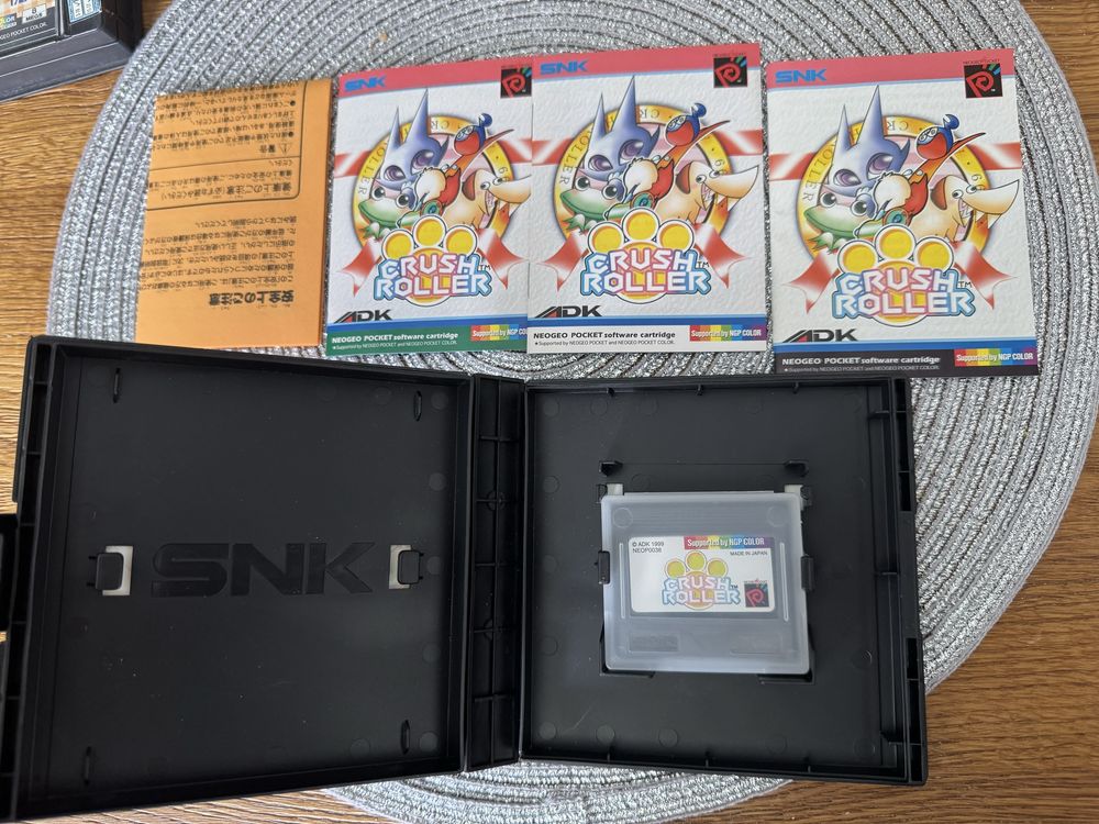 Crush Roller na neo geo pocket, komplet 3xA bdb stan