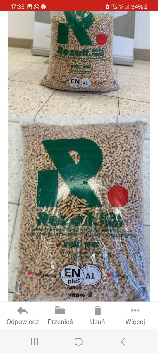 Pellet Rezult A1 En plus 1050kg