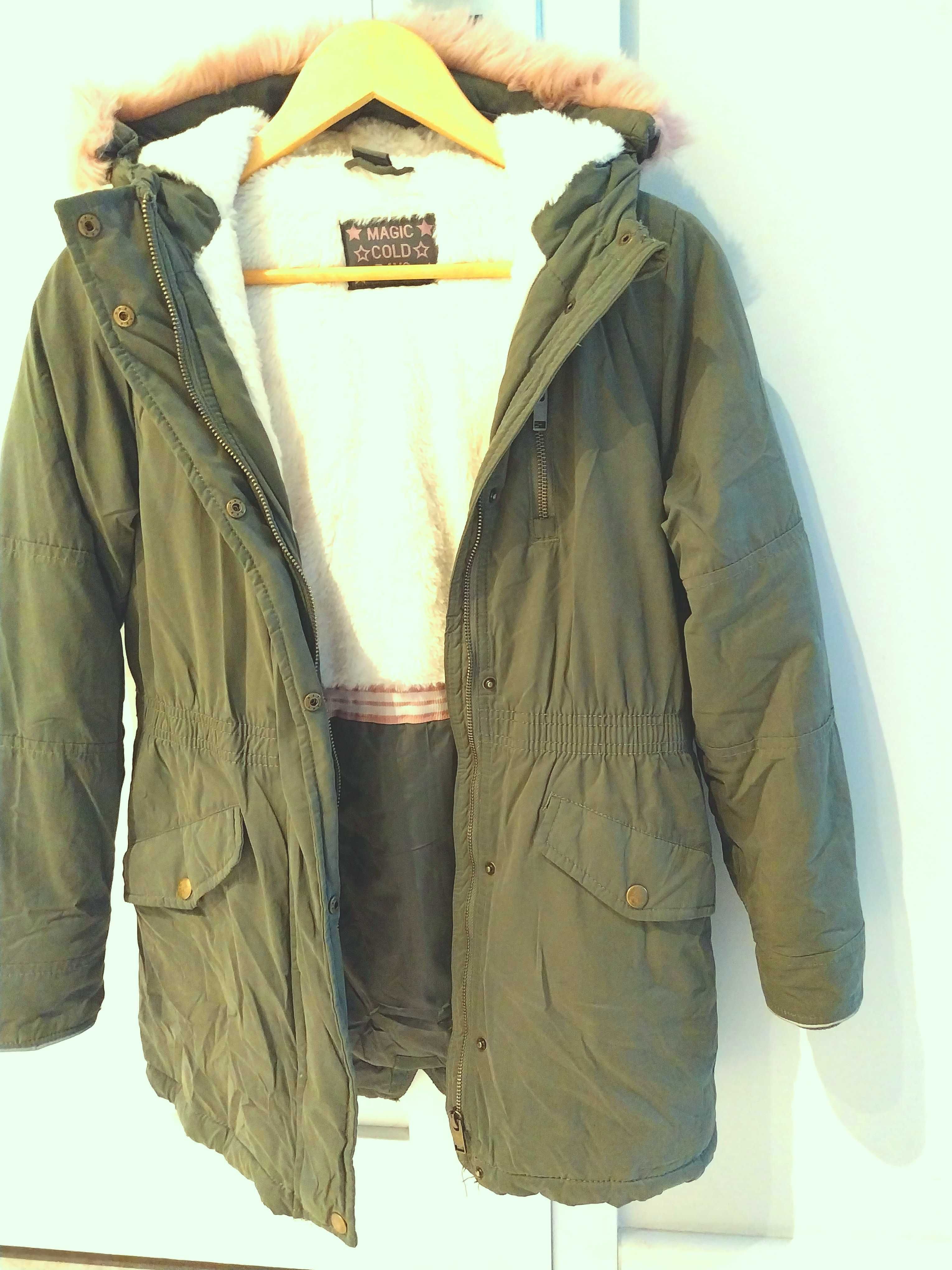 Super kurtka/parka dziewczęca*rozm. 152 cm