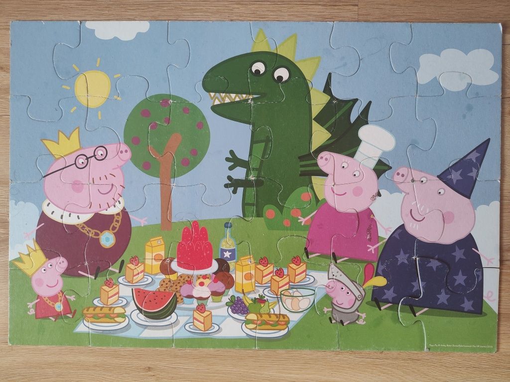 Puzzle Bing + Świnka Peppa 24 maxi