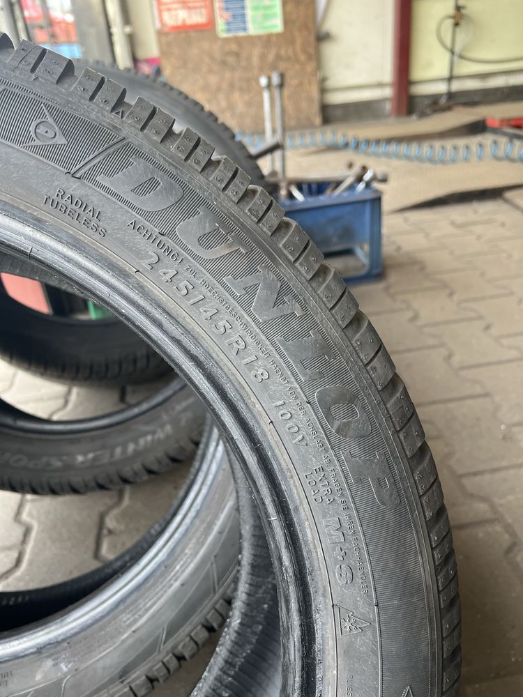 Opony zimowe 245/45 R18 Dunlop run-on-flat