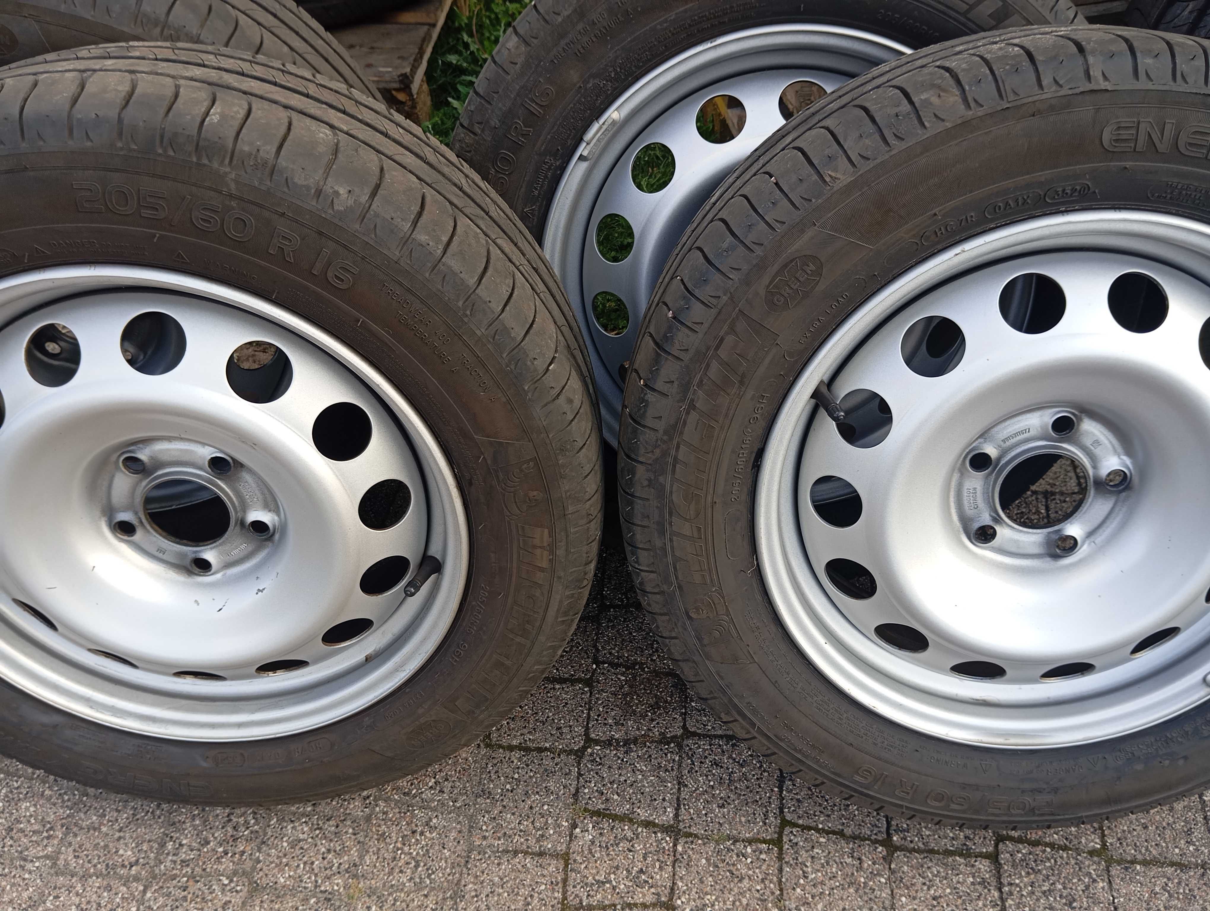 4x koła 16 5x108 Michelin 205/60r16 Citroen Peugeot