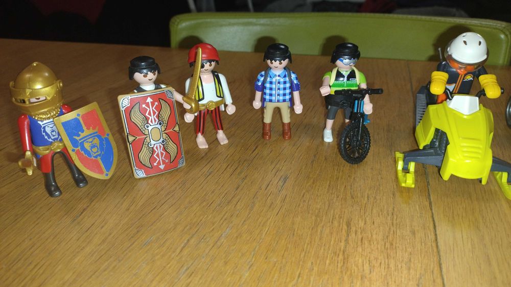 playmobil skuter sniezny straz pożarna rycerze pirat rower budowlaniec