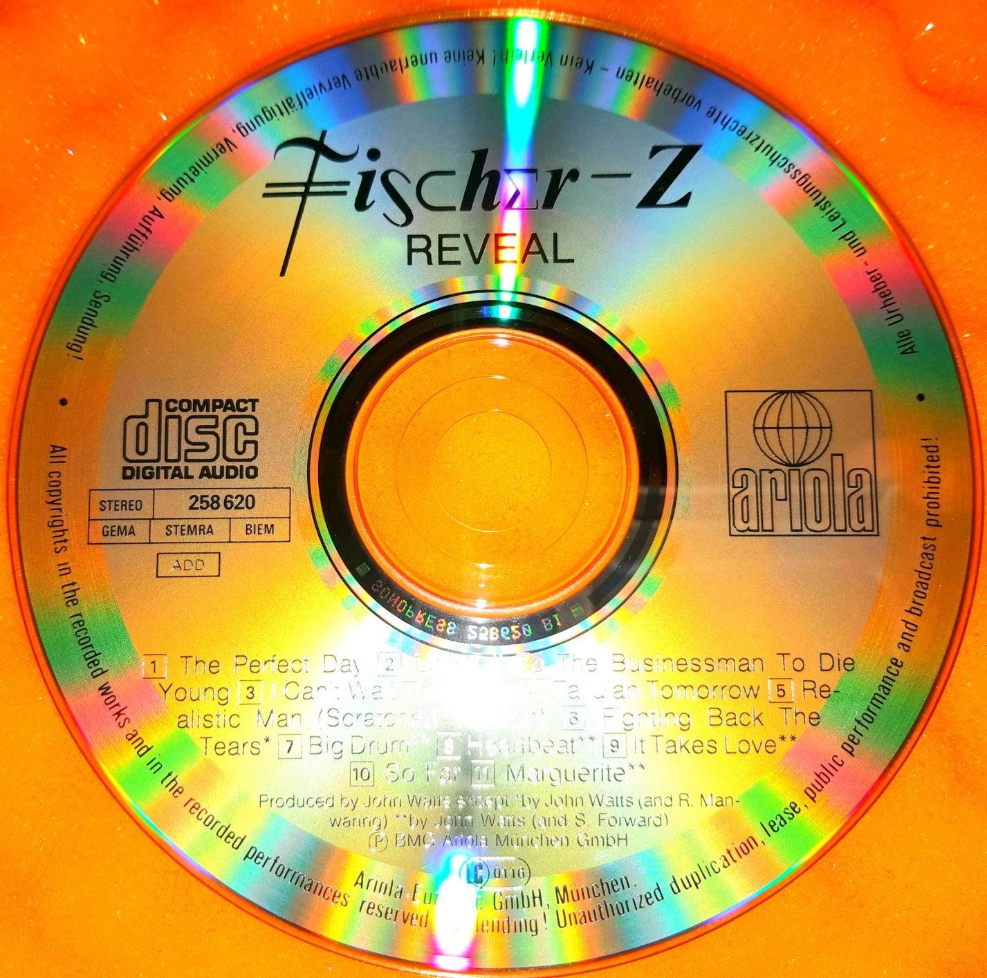 Fischer-Z ‎– Reveal (CD, 1987)