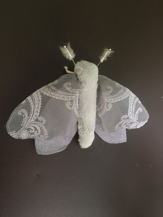 Интерьерная текстильная бабочка мотылек. Арт-текстиль бабочка