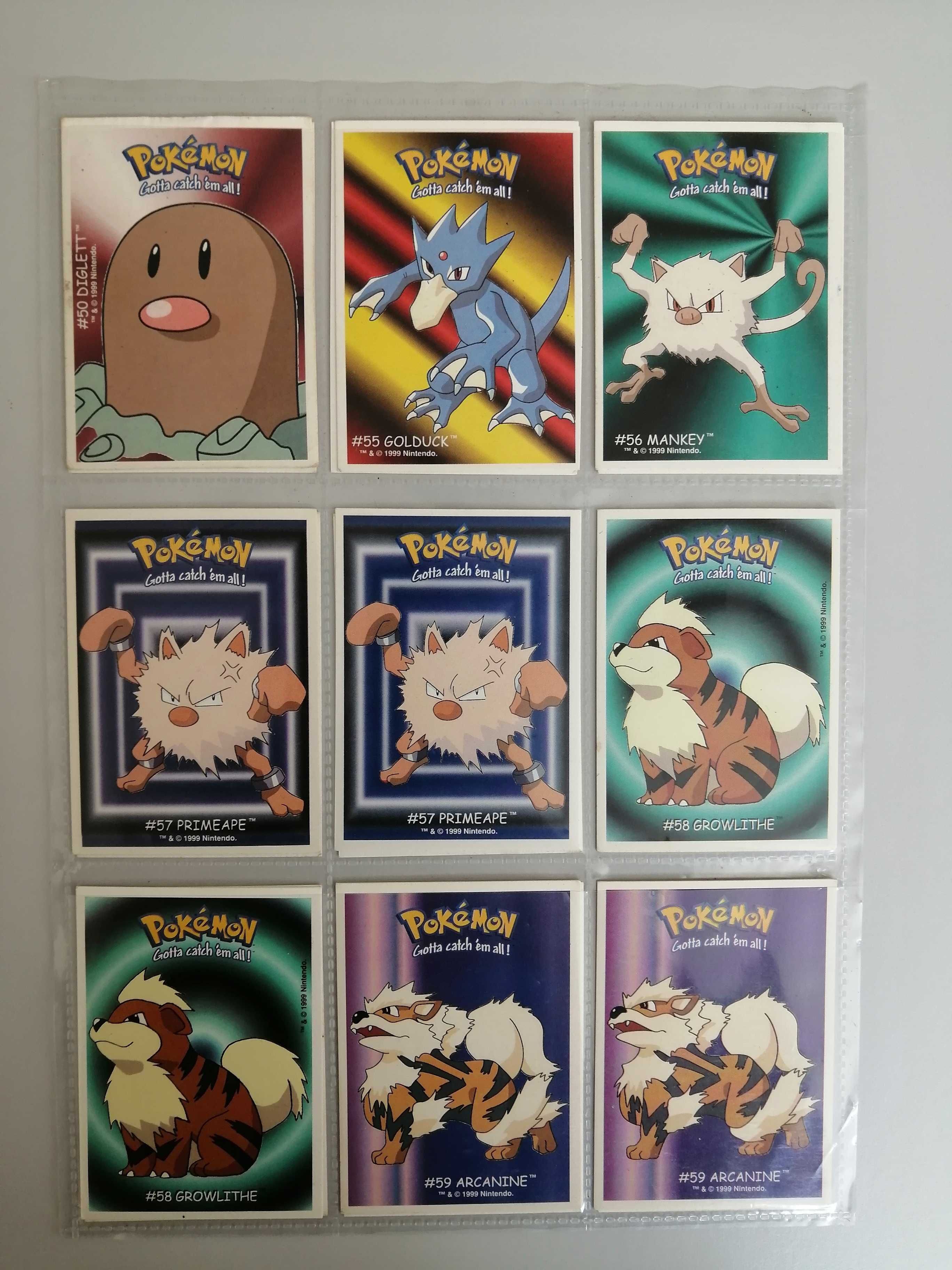 Cartas Pokemon das pastilhas Dunkin Boomer