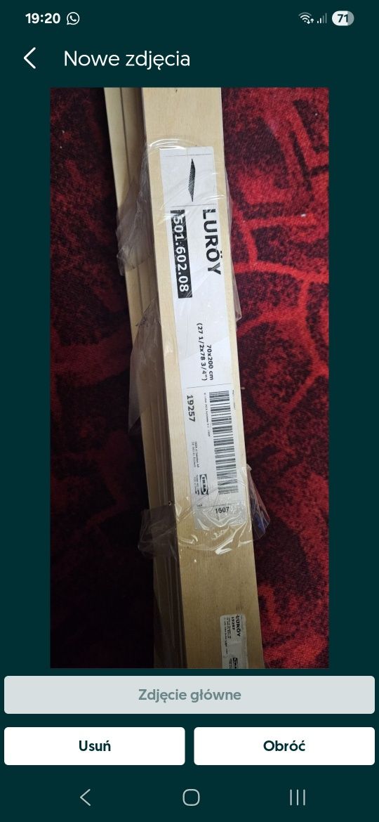 LURÖY 70x200 ikea nowe
