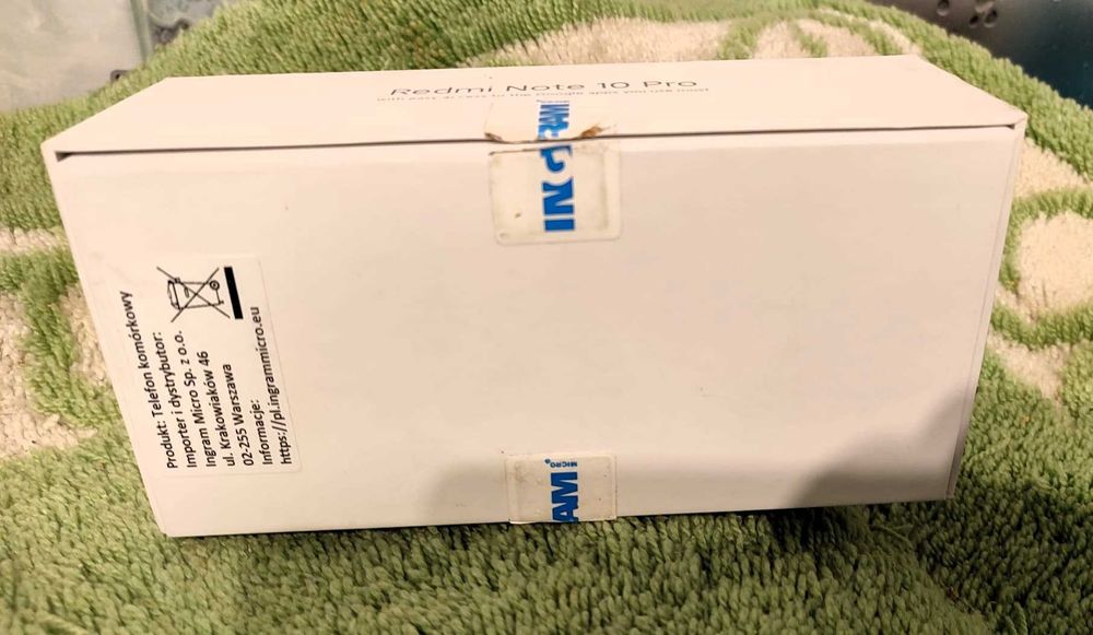 Pudełko po telefonie Redmi Note 10 pro