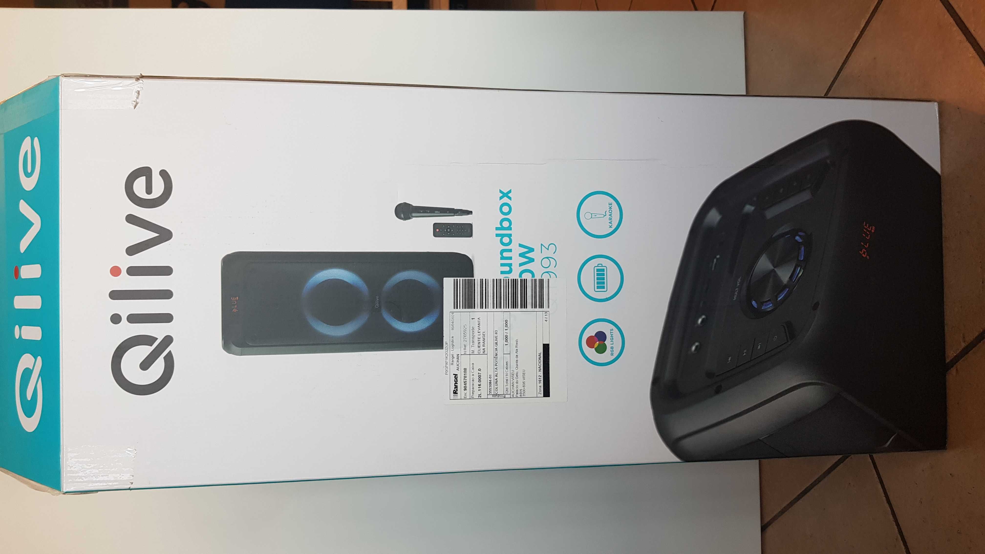 Coluna Bluetooth 600W Q.1993