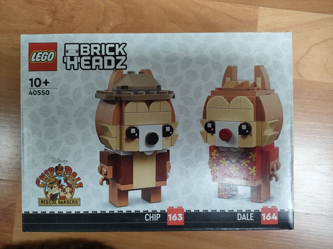 nowy zestaw LEGO BrickHeadz 40550 - Chip i Dale