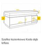 Nowa szawka łazienkowa  Mebline