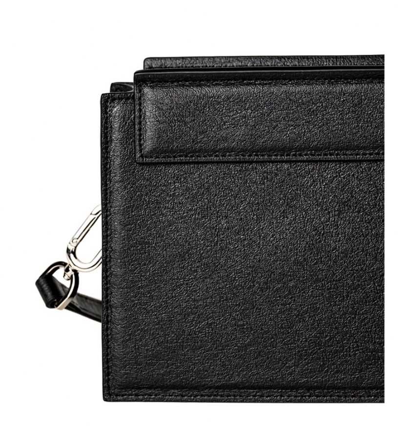 Pages Cork Cross Body Bag Black Ki Lee Czarna Torebka Designerska