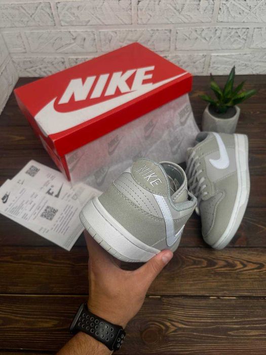 ЗНИЖКА‼️40 (25,5 см) Nike SB Dunk Grey білі кеди найк сб сірі нові