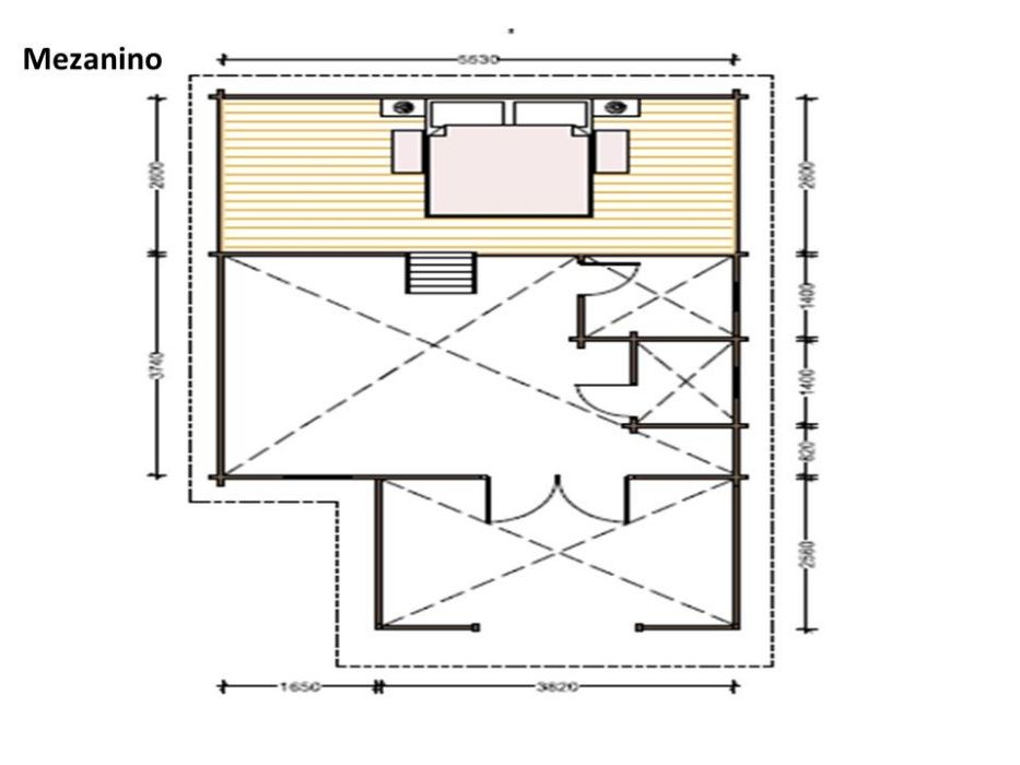 Casa de Madeira T.3 DULEX Bungalow Pré-Fabricada