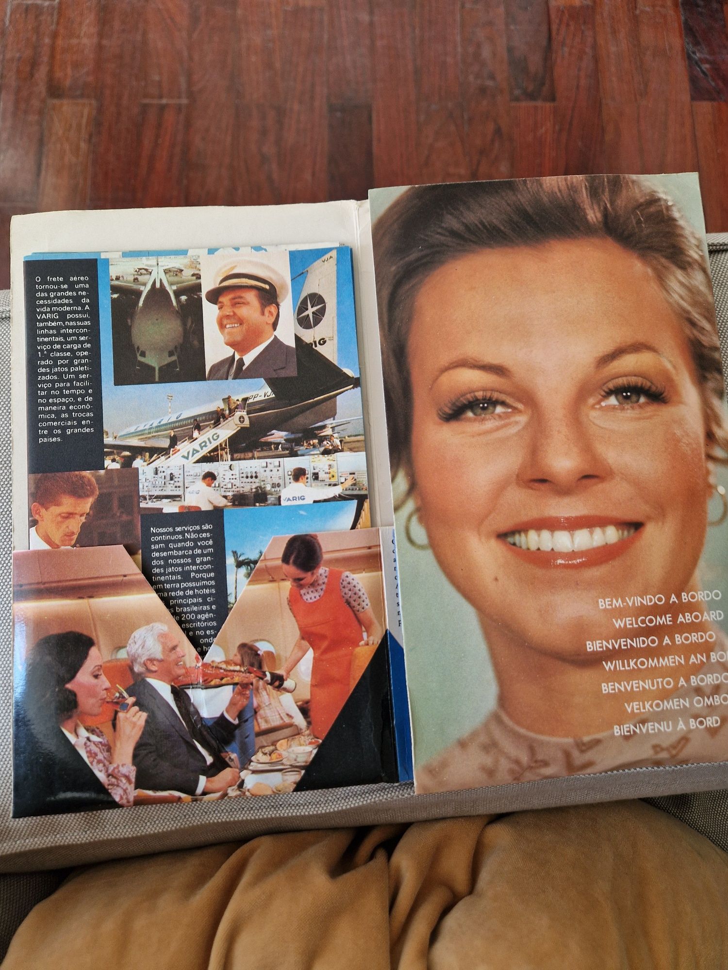 Aviação onboard Varig 1977