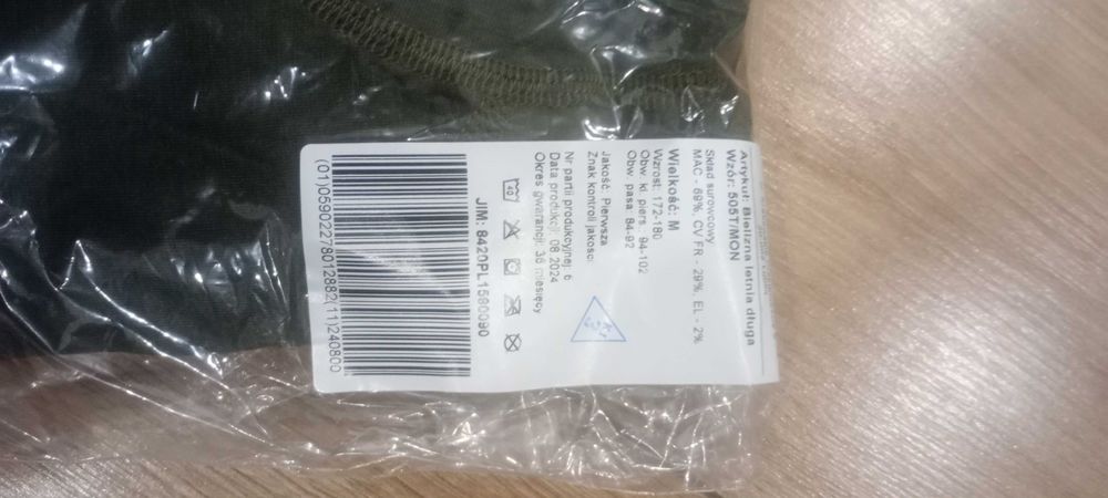 Bielizna letnia długa wojskowa wz 505T