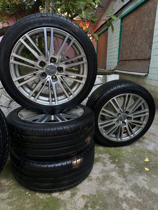 Диски з шинами хороший стан 5/112 літо