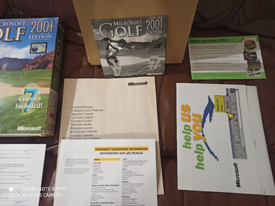 Gra Microsoft Golf 2001 wersja box