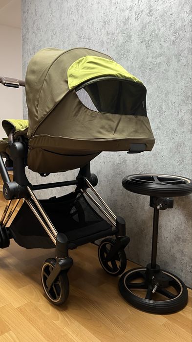 Elektryczny, po serwisie! Cybex e-priam 4.0 rose-gold spacerówka