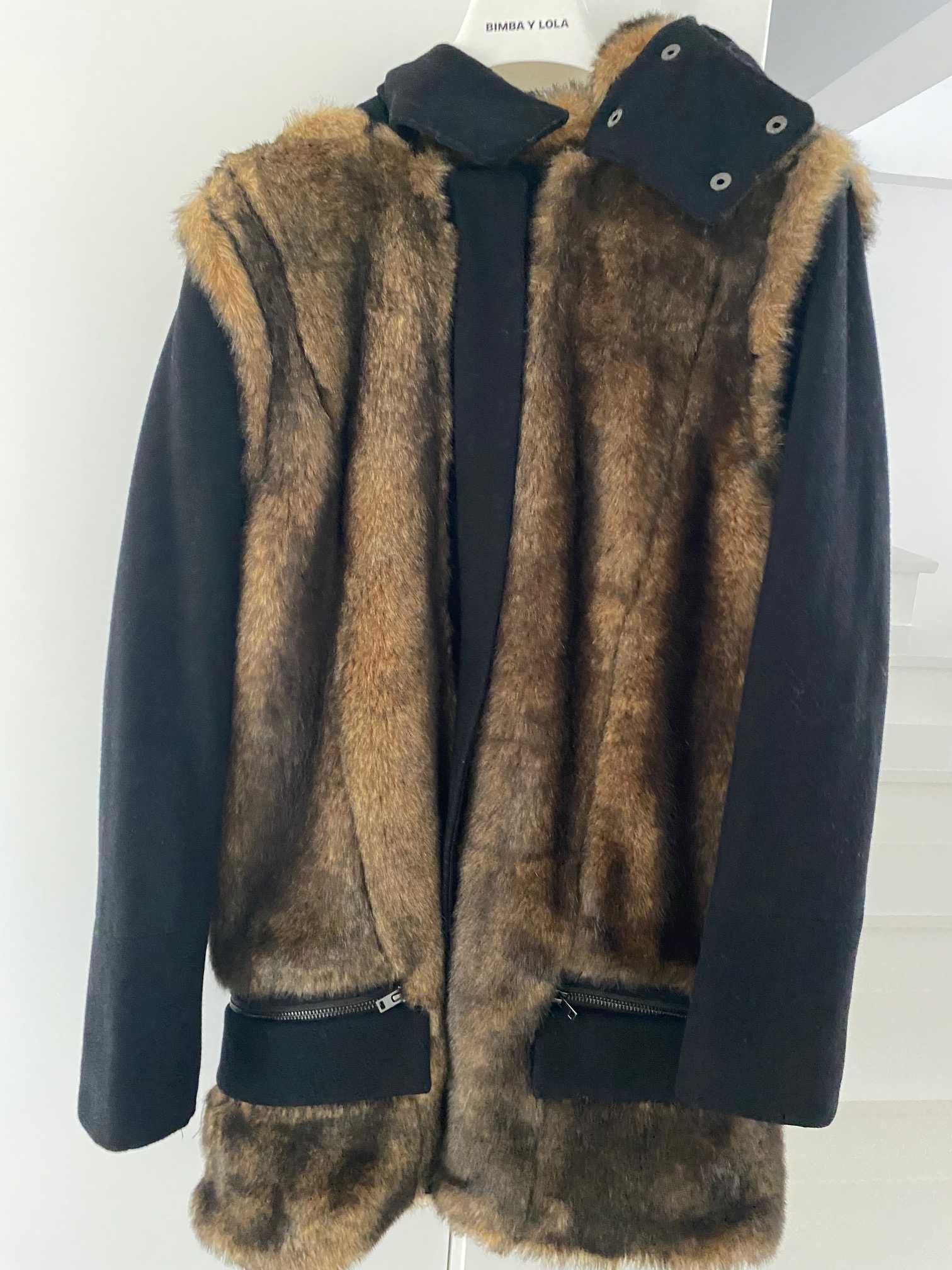 casaco de inverno com pêlo BIMBA y Lola
